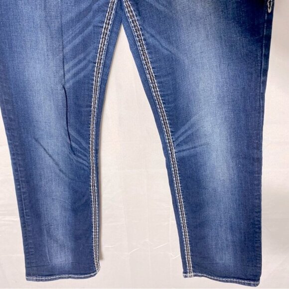Rock Revival Ciel Easy Capri Med Wash Cropped Jeans Capri Pants 29 - Picture 11 of 15